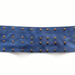 MARELLA Veste Femme Cuir Suédé Casual Bleu Taille M-0