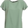 Bluse Emme Marella vert acétate femme modèle élégant-0