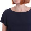 Bluse Emme Marella acétate bleu femme modèle élégant-3