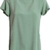 Bluse Emme Marella vert acétate pour femme élégante-0