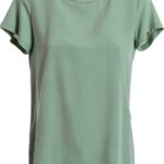 Bluse Emme Marella vert acétate pour femme élégante-0