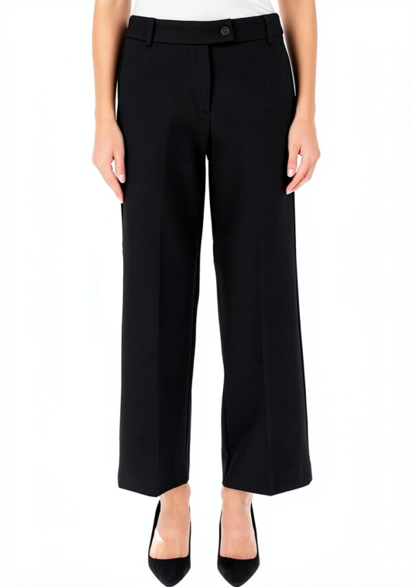 Pantalon femme Emme Marella polyester noir modèle élégant-1