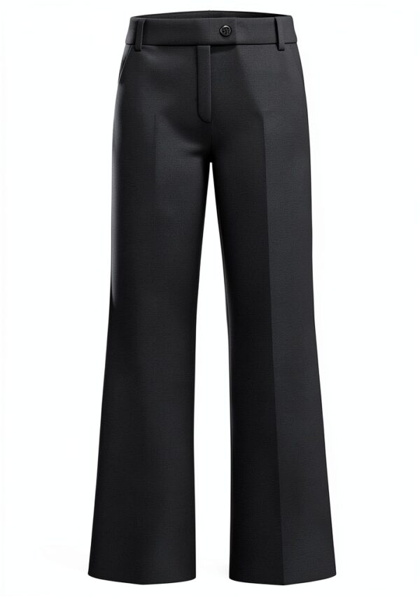 Pantalon Emme Marella Noir Polyester Femme Modèle-0