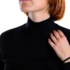 Pull col montant Emme Marella viscose noir femme-3