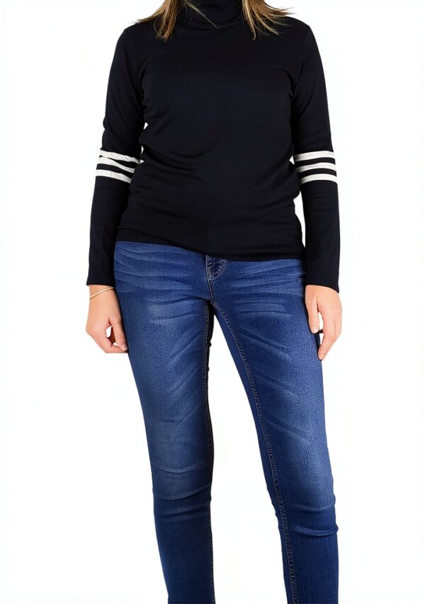 Vêtement Femme Manche Longue Qualité Supérieure Bleu-0