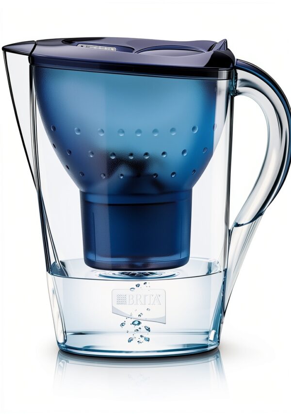 Carafe filtrante BRITA 2,4 litres Cool Bleu eau pure-0