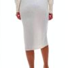 Jupe femme Emme Marella viscose blanc modele elegante-2