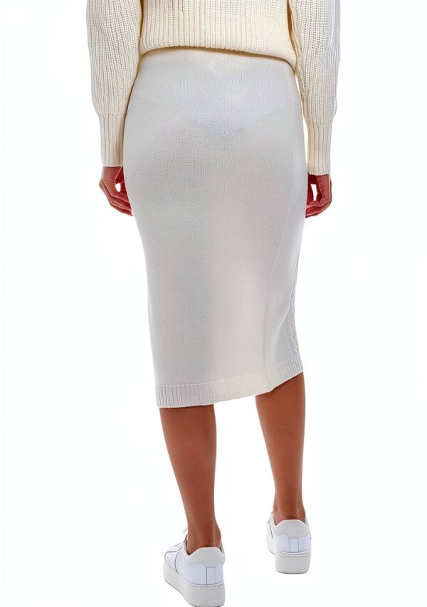 Jupe femme Emme Marella viscose blanc modele elegante-2