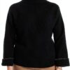 Pull col montant Emme Marella acrylique noir femme-1