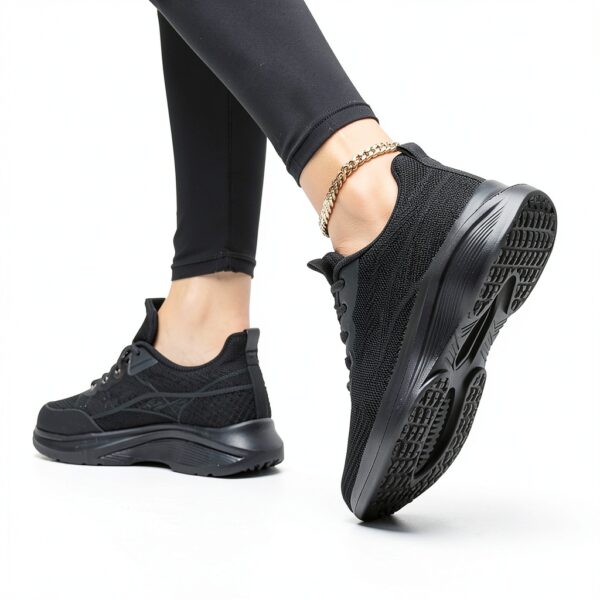 Chaussures femme Generisch baskets course cuir sportives-5