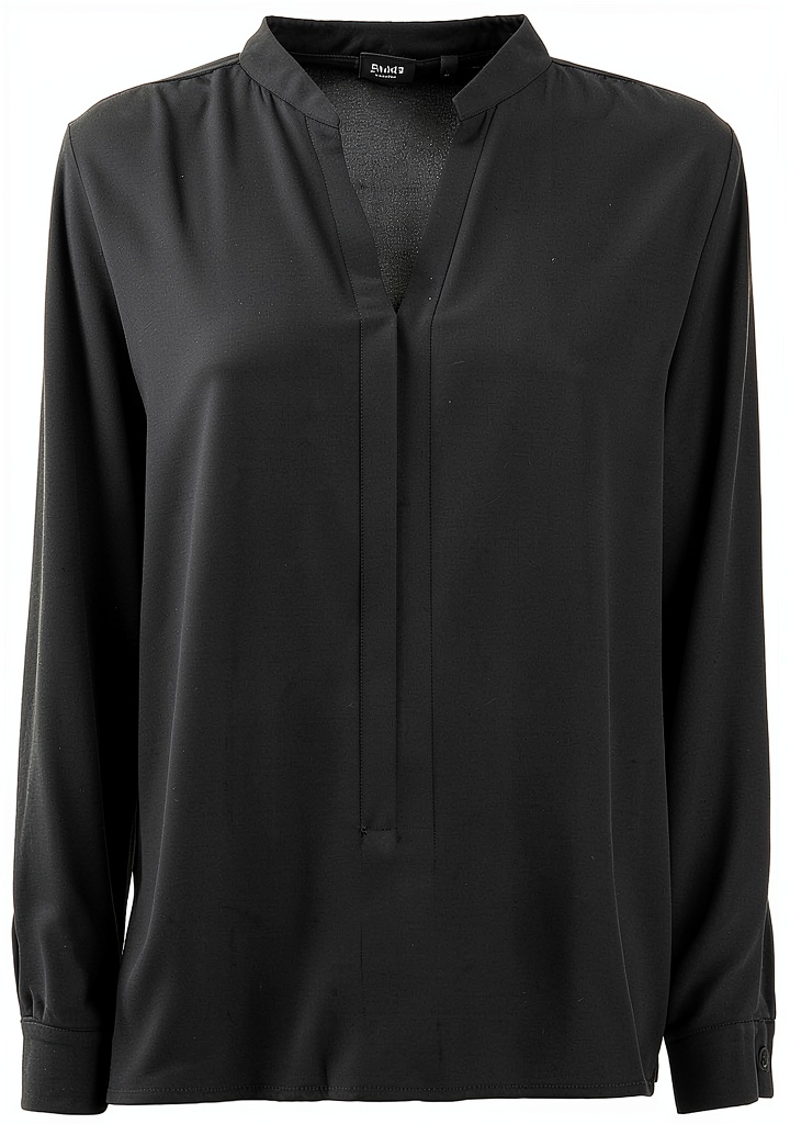Bluse Emme Marella noir portée en intérieur