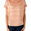 Chemisier femme Emme Marella sergé fantaisie col bateau-0