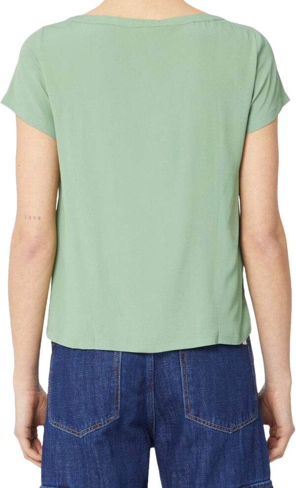 Bluse Emme Marella vert acétate femme modèle élégant-2