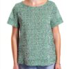 Bluse Emme Marella coton vert femme mode confort-1
