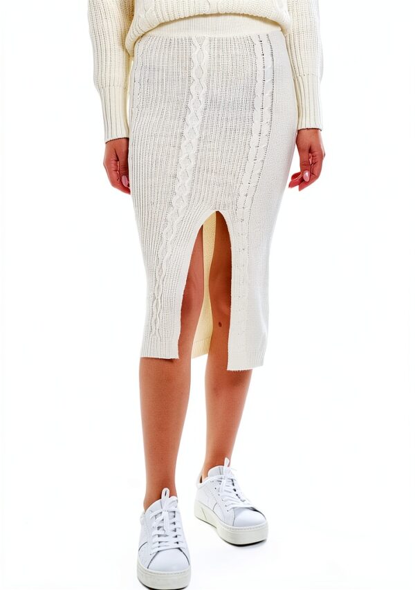 Jupe femme Emme Marella viscose blanc modele elegante-1