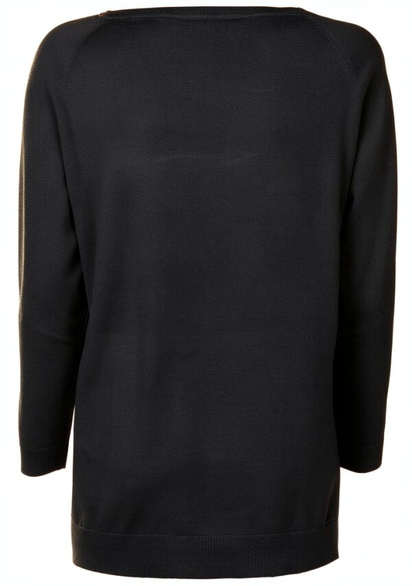 Pull viscose Emme Marella femme noir modele confortable-1