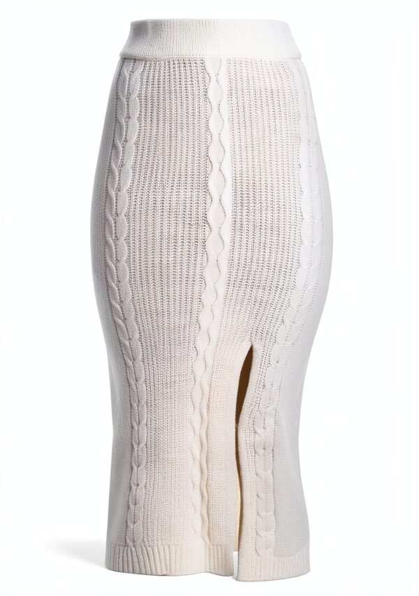 Jupe femme Emme Marella viscose blanc modele elegante-0