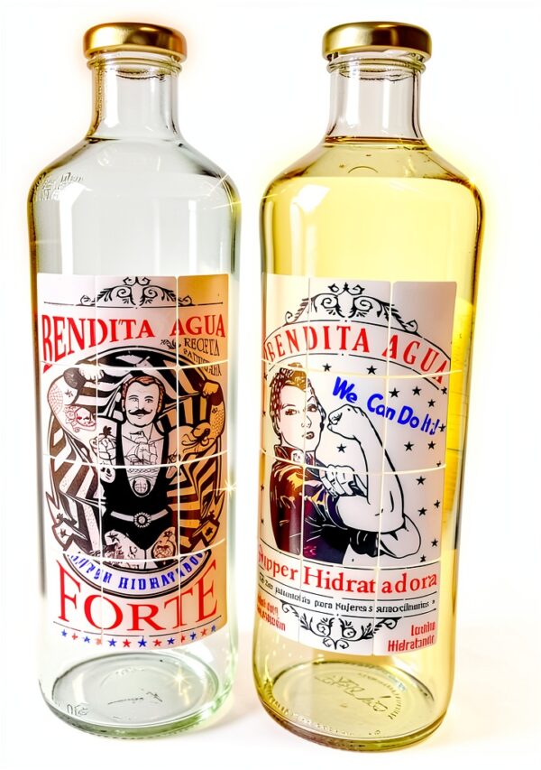 Bouteilles en verre BOTELLAS DE CRISTAL motifs inspirants 1