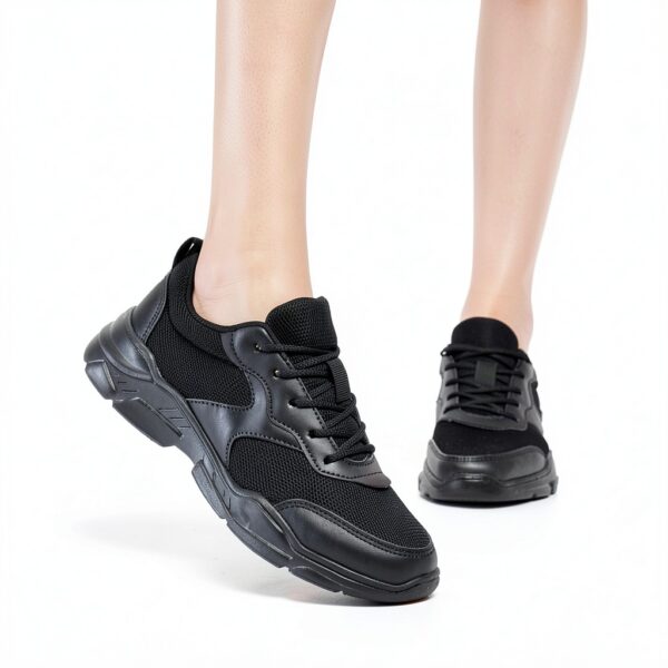 Chaussures femme Generisch noir baskets sport confort-1