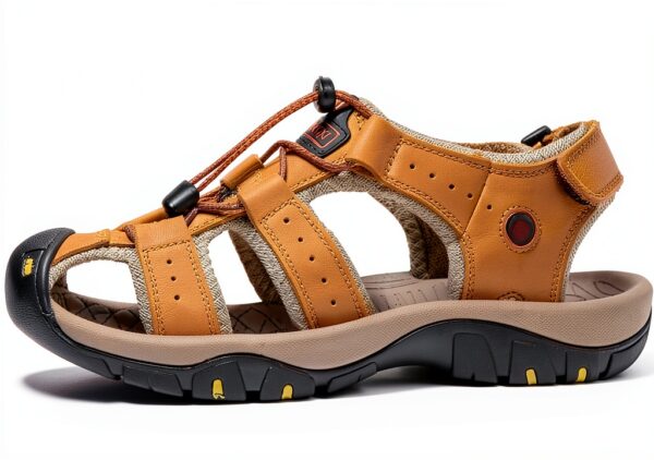 Sandales randonnée Tsuukuie cuir synthétique confort homme-1