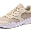 Chaussures femme Generisch noir blanc baskets confort été-0