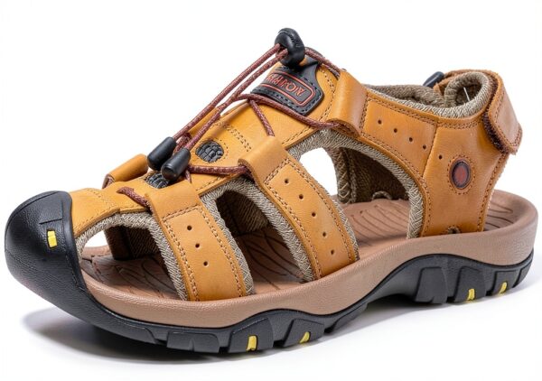 Sandales randonnée Tsuukuie cuir synthétique confort homme-0