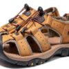 Sandales randonnée Tsuukuie cuir synthétique confort homme-2