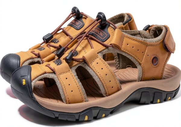 Sandales randonnée Tsuukuie cuir synthétique confort homme-2