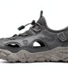 Sandales Homme Tsuukuie Cuir Maille Semelle Caoutchouc-1