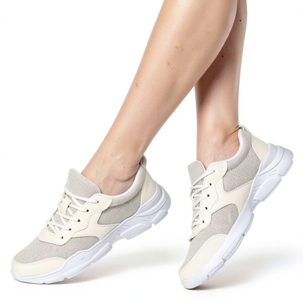 Chaussures femme Generisch noir blanc baskets confort été-6
