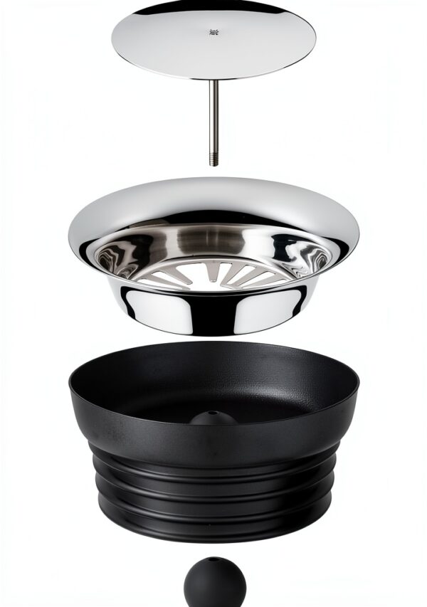 Carafe à Eau 1L Acier Inoxydable Noir - Modèle 617709995-4