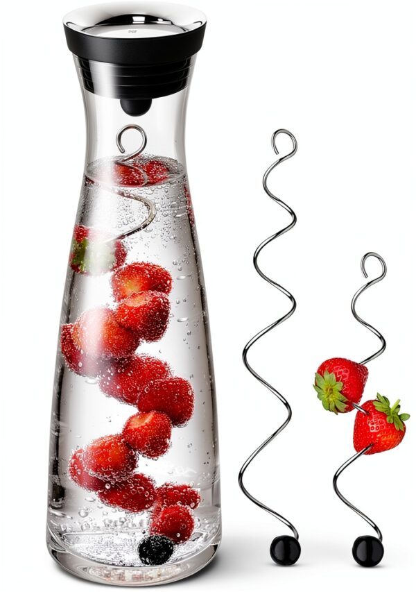 Carafe à Eau 1L Acier Inoxydable Noir - Modèle 617709995-0