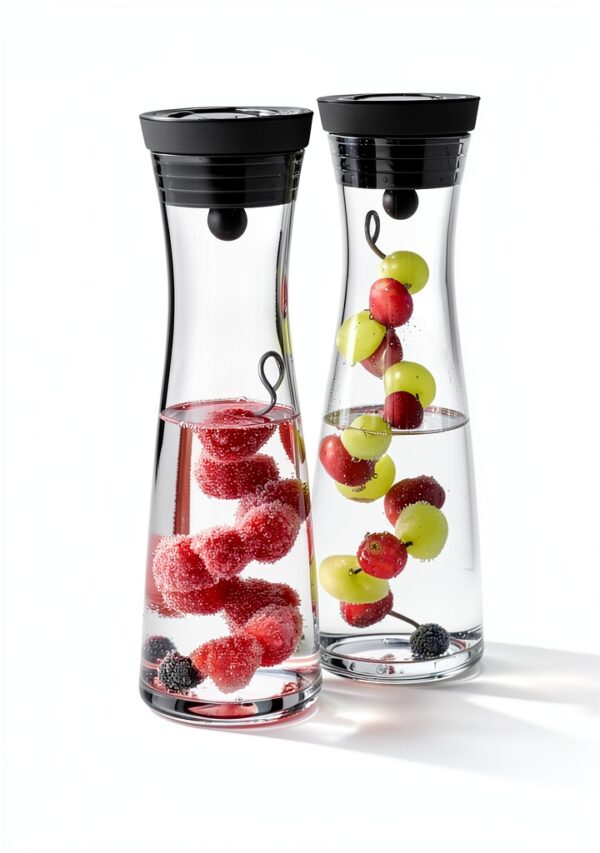 Carafe à Eau 1L Acier Inoxydable Noir - Modèle 617709995-11