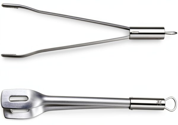 Pince à barbecue Cromargan 44 cm inox – Manche extra long, polie-7