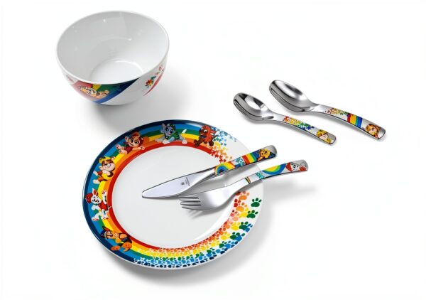 WMF Couverts Enfants 6 pièces Porcelaine & Acier Inox 18/10-1