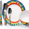 WMF Couverts Enfants 6 pièces Porcelaine & Acier Inox 18/10-0