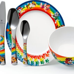 WMF Couverts Enfants 6 pièces Porcelaine & Acier Inox 18/10-0