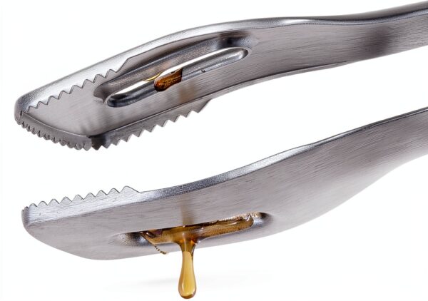 Pince à barbecue Cromargan 44 cm inox – Manche extra long, polie-3