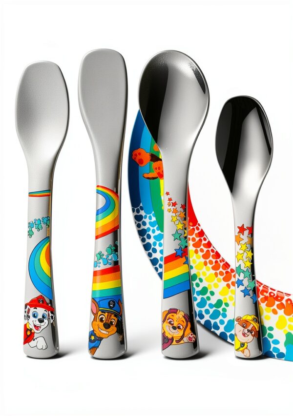 WMF Couverts Enfants 6 pièces Porcelaine & Acier Inox 18/10-5