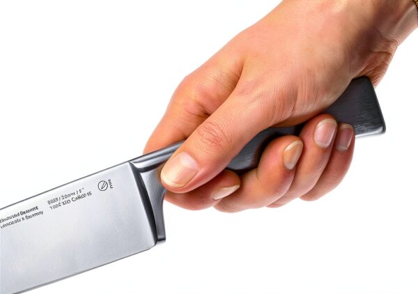 WMF Couteau Santoku Grand Gourmet de 18 cm, argenté-6
