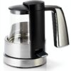 WMFBouilloire électrique en verre, Grande capacité 1,7 L, Finition Inox 18/10 Cromargan, Ultra rapide 3000 W, LONO 0413150011-6