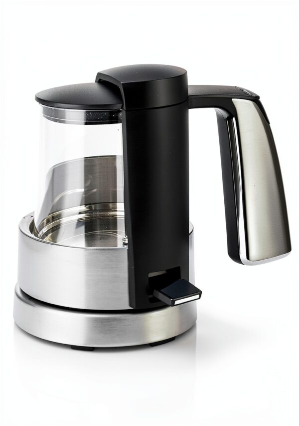 WMFBouilloire électrique en verre, Grande capacité 1,7 L, Finition Inox 18/10 Cromargan, Ultra rapide 3000 W, LONO 0413150011-6