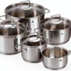 WMF Astoria Lot de 5 casseroles hautes (16/20/24) Poêle basse (20 cm) Poêle (16 cm)-0