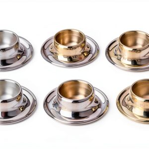 WMF Coquetier Lot de 6 en acier inoxydable 8,5 cm finition polie-0