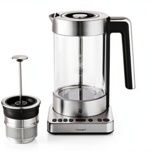 Bouilliere theiere 2-en-1 WMF 1,7L verre SCHOTT 4 niveaux température-0