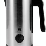 WMF Mousseur à lait électrique Stelio (5 watts, 15-25 ml, revêtement antiadhésif, sans fil, pour mousse de lait chaude et froide, chocolat chaud) Cromargan mat/argenté-0