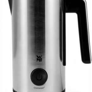 WMF Mousseur à lait électrique Stelio (5 watts, 15-25 ml, revêtement antiadhésif, sans fil, pour mousse de lait chaude et froide, chocolat chaud) Cromargan mat/argenté-0
