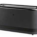 WMF Grille-pain longue fente, 2 tranches avec support à pain, grille-pain étroit, XXL, fonction bagel, 7 niveaux de torréfaction, 900 W, en acier inoxydable, mat, noir-0