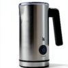 WMF Mousseur à lait électrique Stelio (5 watts, 15-25 ml, revêtement antiadhésif, sans fil, pour mousse de lait chaude et froide, chocolat chaud) Cromargan mat/argenté-1