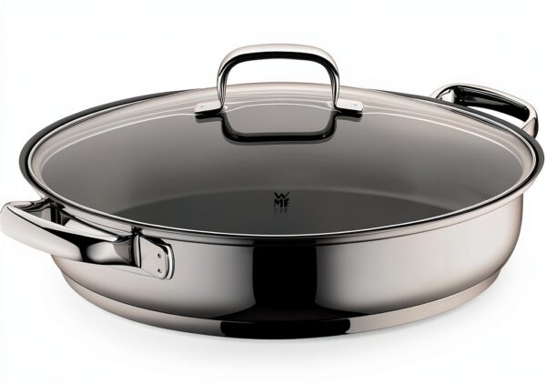 Poêle à poisson WMF 0761506380 en acier inoxydable 24 cm 5 L-0